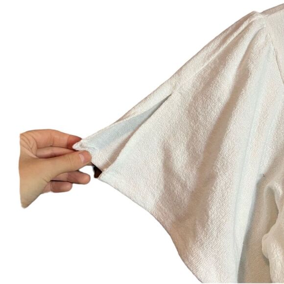 3 for $30! Alya short sleeve towel like material blouse - Picture 3 of 12